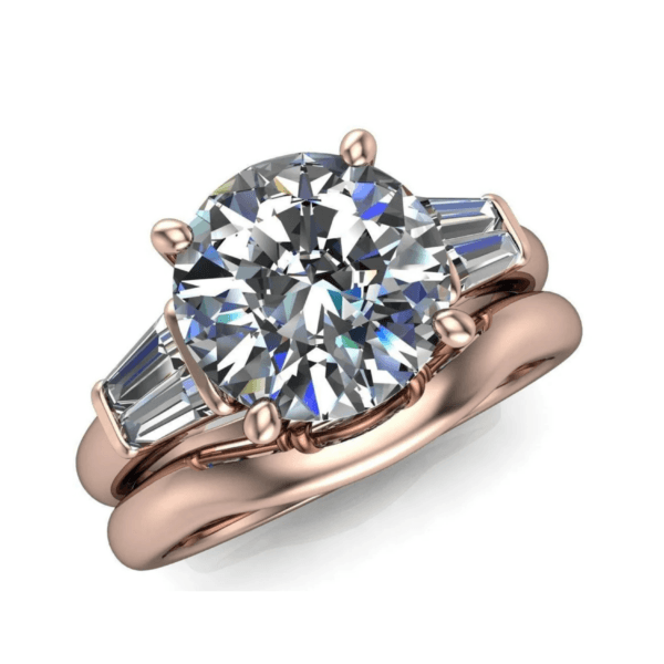 Round shaped Classic twin Ring