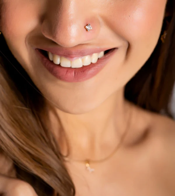 Diamond single stone Nose pin